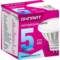 Светодиодная лампа ОНЛАЙТ 71 638 ОLL-MR16-5-230-4K-GU5.3