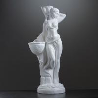 Фигура с кашпо "Гречанка большая" белый, 0,9 л / 40х88х30см 4253599