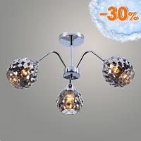 Люстра XA1233/3 CR хром 3х60W E27 d580 h300, HN21