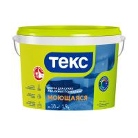 ТЕКС Краска в/д моющаяся класс УНИВЕРСАЛ 1,9л/3 кг***