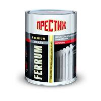 ЭМАЛЬ АКРИЛОВАЯ  ДЛЯ РАДИАТОРОВ  БЕЛАЯ ПОЛУГЛЯНЦЕВАЯ 0.9 КГ "ПРЕСТИЖ"