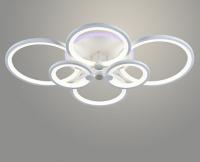 Люстра LI08832/6 PR WT белый 168W+8W LED RGB 3000-6500K d810 ПДУ(ИК) диммер, HN22