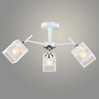 Люстра N5968/3 WT+CR белый/хром 3x40W E27 d590 h285, QH23