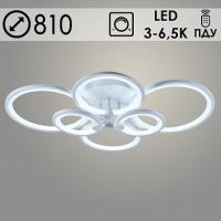 Люстра LI08832/6 PR WT белый 168W LED 3000-6500K d810 ПДУ(ИК) диммер, HN22