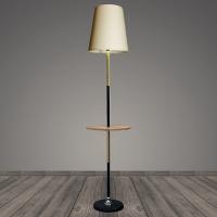 Торшер со столиком 1917A BK черный/бежевый абажур 1x40W E27 h1650, BTH22