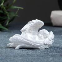 Фигура "Ангел в крыльях" перламутровая, 6см 6888558