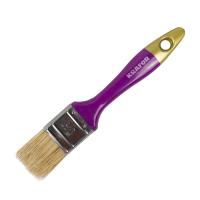 КИСТЬ ПЛОСКАЯ "ПРОФИ" №1.5/38 ММ (12/480) НАТУР.ЩЕТИНА. ПЛАСТ.РУЧКА "KRAFOR"