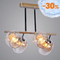 Люстра XA1124B/4 FGD+CR золото/хром 4х60W E27 d460 h410, HN20