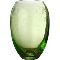 Ваза "Флорал" зелёная. Высота= 22,5 см. 674-019