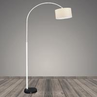 Торшер D001S-WT белый+черный/молочный абажур 1x40W h1800 E27 DIY22