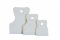 ШПАТЕЛИ РЕЗИНОВЫЕ БЕЛЫЕ  НАБОР 3 ШТ. (40-60-80 ММ) (1/150) "КЕДР"  139-0004