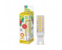 ASD standard лампа св/д G9 9W(810lm) 3000K 2K 63,3х19 пластик/матовый  6640