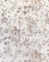 E102502 Обои Solo Bohemia мотив цветы на св.бежевом мраморе к Е102602 Компактный винил на флизелине 