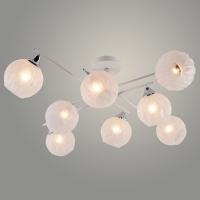 Люстра XA1488B/8 WH+CR белый/хром 8х60W E27 d850 h250, HN23