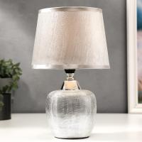 Лампа настольная 16419/1SL E14 40Вт серебро 17,5х17,5х28 см   5469652