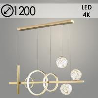 Люстра P719-AB AB бронза 40W LED 4000K d1200 h1490, ZOK23