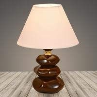 Настольная лампа 18303 COF кофе/белый абажур h260 1х60W E27, DIY22