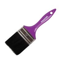 КИСТЬ ПЛОСКАЯ ЧЁРНАЯ ЩЕТИНА  70 Х 15 ММ (12/288)  "KRAFOR"