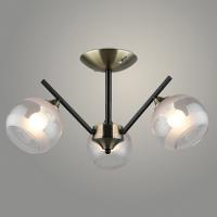 Люстра K2113/3 ВК+АВ черный/бронза 3x40W E27 d520 h260, QH23