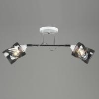 Люстра A3976/2 WT+CH белый/хром 2х60W E27 d600 h240, QH22