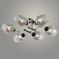 Люстра GH50354/6 CR+BK хром/черный 6х60W E27 d570 h170