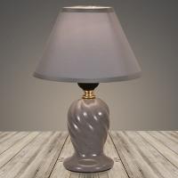 Настольная лампа 18312 серый/серый абажур h270 1х60W E27