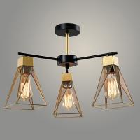 Люстра 23570/3 BK+GD черный/золото 3х40W E27 d420 h330, WAN23