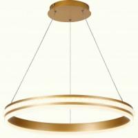 Feron св-к-люстра св/д 60W(4200lm) 4000K 4K золото 500x500x1200 AL5888 SHINNING RING 41698