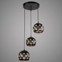 Подвес X2724/3HQ BK+FGD черный/золото 3х40W E27 d180, ALN19