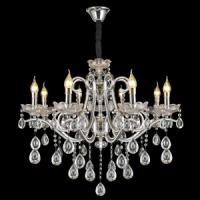 Люстра 7817/10 WT белый/хрусталь 10х60W E14 d950 h1200, MIX23