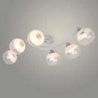 Люстра XA1415/6 WH+CR белый/хром 6х60W E27 d840 h180, HN23