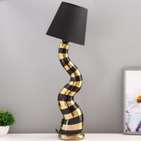 Настольная лампа "Кэмерон" Е27 40Вт черно-золотой 12,5х12,5х49 см RISALUX  10230637