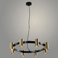 Люстра 23078/8 BK+BRASS черный/латунь 8х25W GU10 d600 h800, WAN23