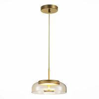 SL6002.203.01 Подвес ST-Luce Золотистый/Янтарный LED 1*7W 4000K
