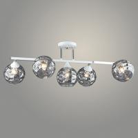 Люстра A4094/5 WT+CH белый/хром 5x40W E27 d770 h280, QH23