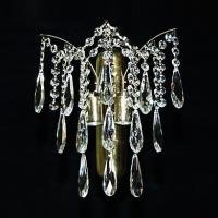 Бра E1627/2W AB бронза/хрусталь 2х40W E27 d300 h310, QH19