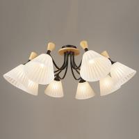 Люстра N4364/8 BK черный 8x40W E27 d800 h290 QH21