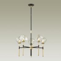 Люстра MDG40218/5 BK+BRASS черный/латунь 5х60W E14 d740 h630, SJNG23