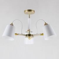 Люстра S0826/3 GD+WT золото/белый 3х60W E27 d640 h335