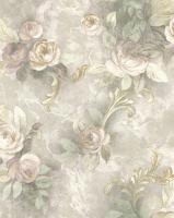 80502/Обои/Прима Италияна/Ortisei/мотив розы розовые на фисташковом фоне к арт.80512,80516/Компактны
