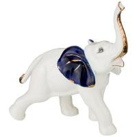 Статуэтка "Слоник" высота 13 см. Серия "Blau weiss"