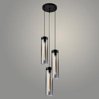 Подвес 23511/3HQ BK+GR черный 3х40W E27 h900, WAN23