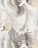 80475/Обои/Прима Италияна/Volare/мотив журавли на белом фоне /Компактный винил на флизелине/1,06*10 