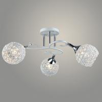 Люстра N5472/3 WT+CH белый/хром 3x40W E27 d600 h250 crst, QH23