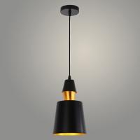 Подвес 7465/1HQ BK+GD черный/золото 1х60W E27 d150 h280,TXN22