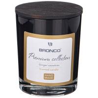 СВЕЧА BRONCO В СТАКАНЕ С КРЫШКОЙ АРОМАТИЗИРОВАННАЯ ЧЕРНАЯ 9,5*8 СМ
