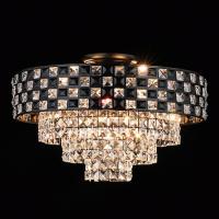 Люстра 9010/4+2 BK черный 6х40W E14 d480, SSH21