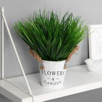 Бонсай в горшке "Садовый рай" осока, 11х22 см, микс 4142820