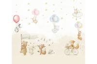 Z-088 Милые зверюшки фотопанно Divino Decor 300х270 (холст) АКЦИЯ ***