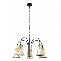  Люстра MDM-3575/5 BK+GD 